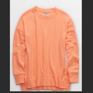 AERIE SUMMER DESERT SWEATSHIRT - Neon Peach